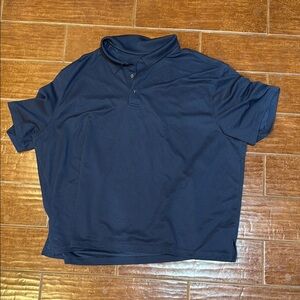 Van Heusen Blue Polo Shirt Short Sleeve Classic